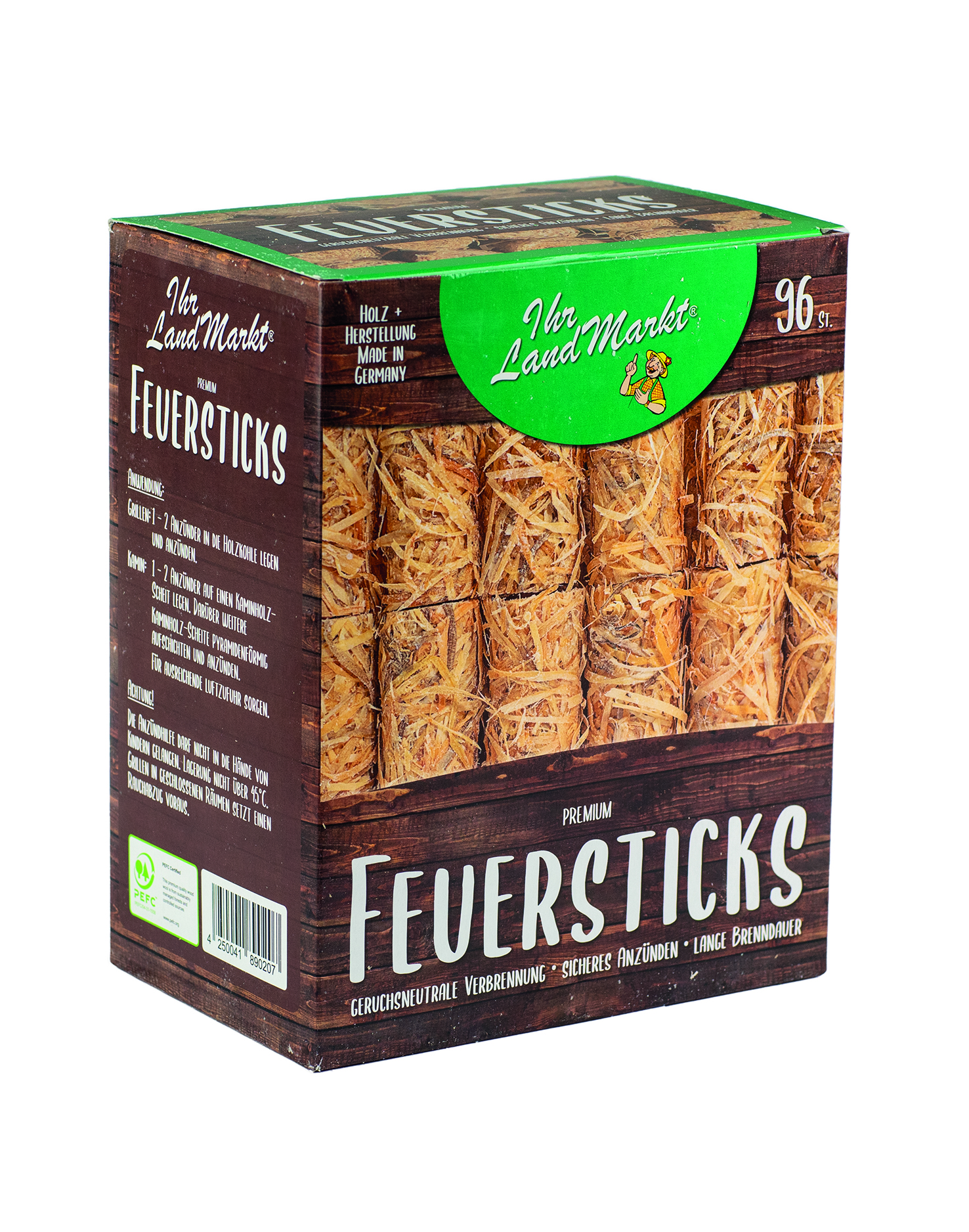 Landmarkt Feuersticks Schachtel 1200g