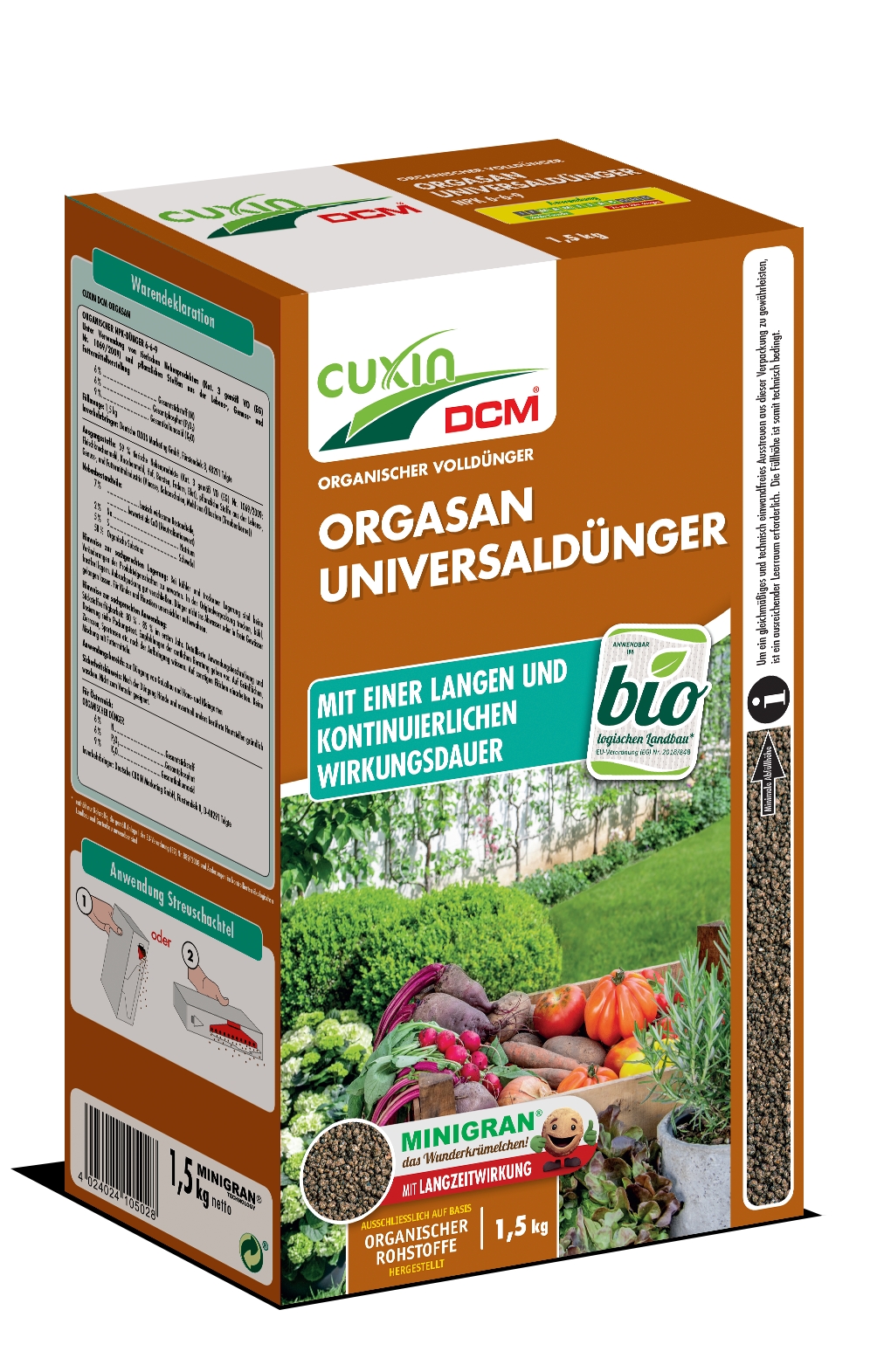 Cuxin DCM Bio Orgasan Universaldünger 1,5 kg